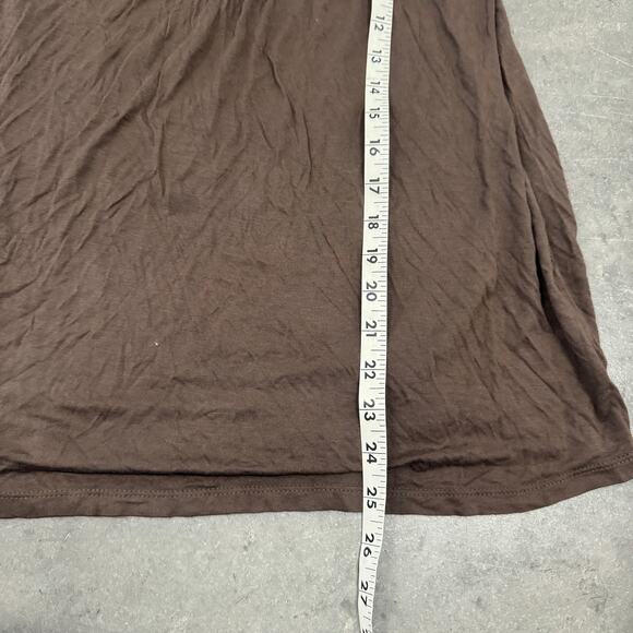 Vintage Y2k Turquoise Brown Beaded Embellished Flowy Tank Top Racerback M - Picture 5 of 5